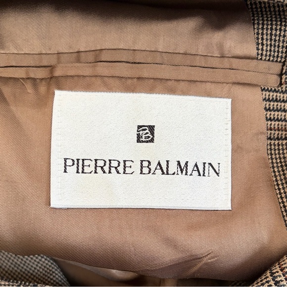 Vintage Pierre Balmain | Oversized Glenn Plaid Blazer - Picture 9 of 15